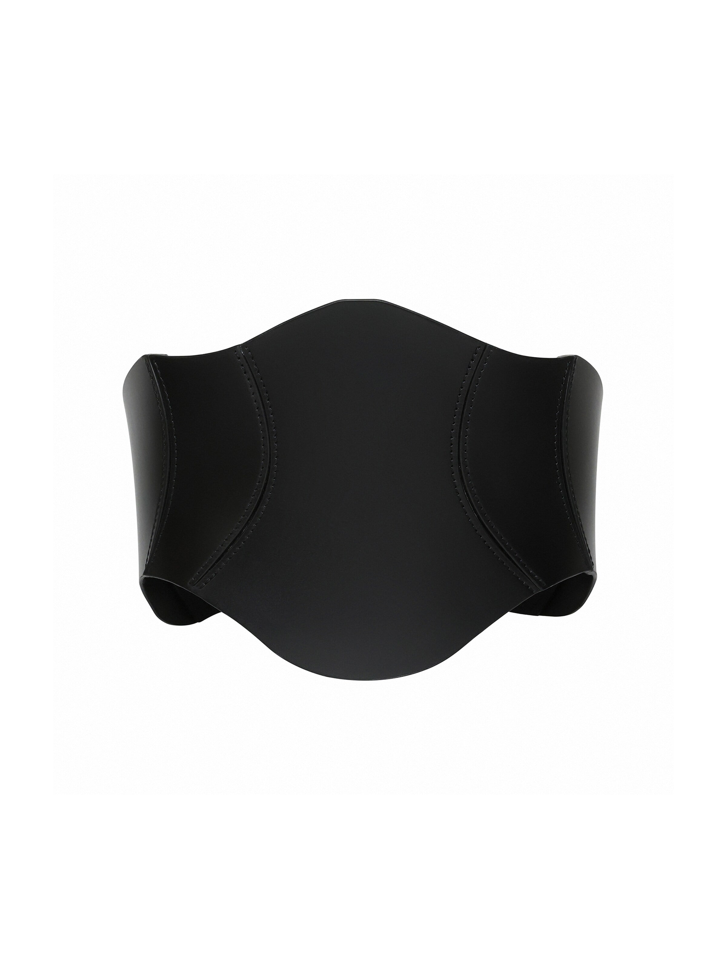 Ceinture 'Thane' Haute Cuir en noir : devant