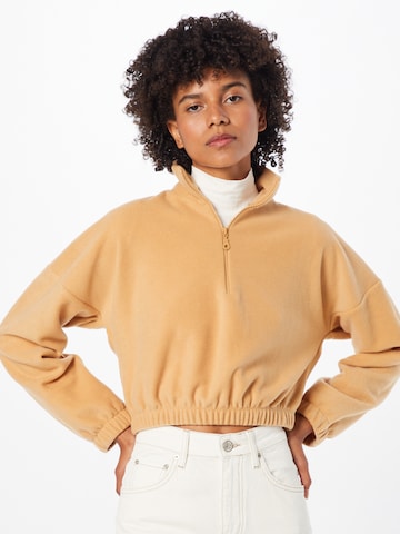 ABOUT YOU Sweatshirt 'Tania' in Beige: voorkant