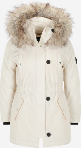 Only Petite Vinterparkas 'IRIS' i beige: framsida