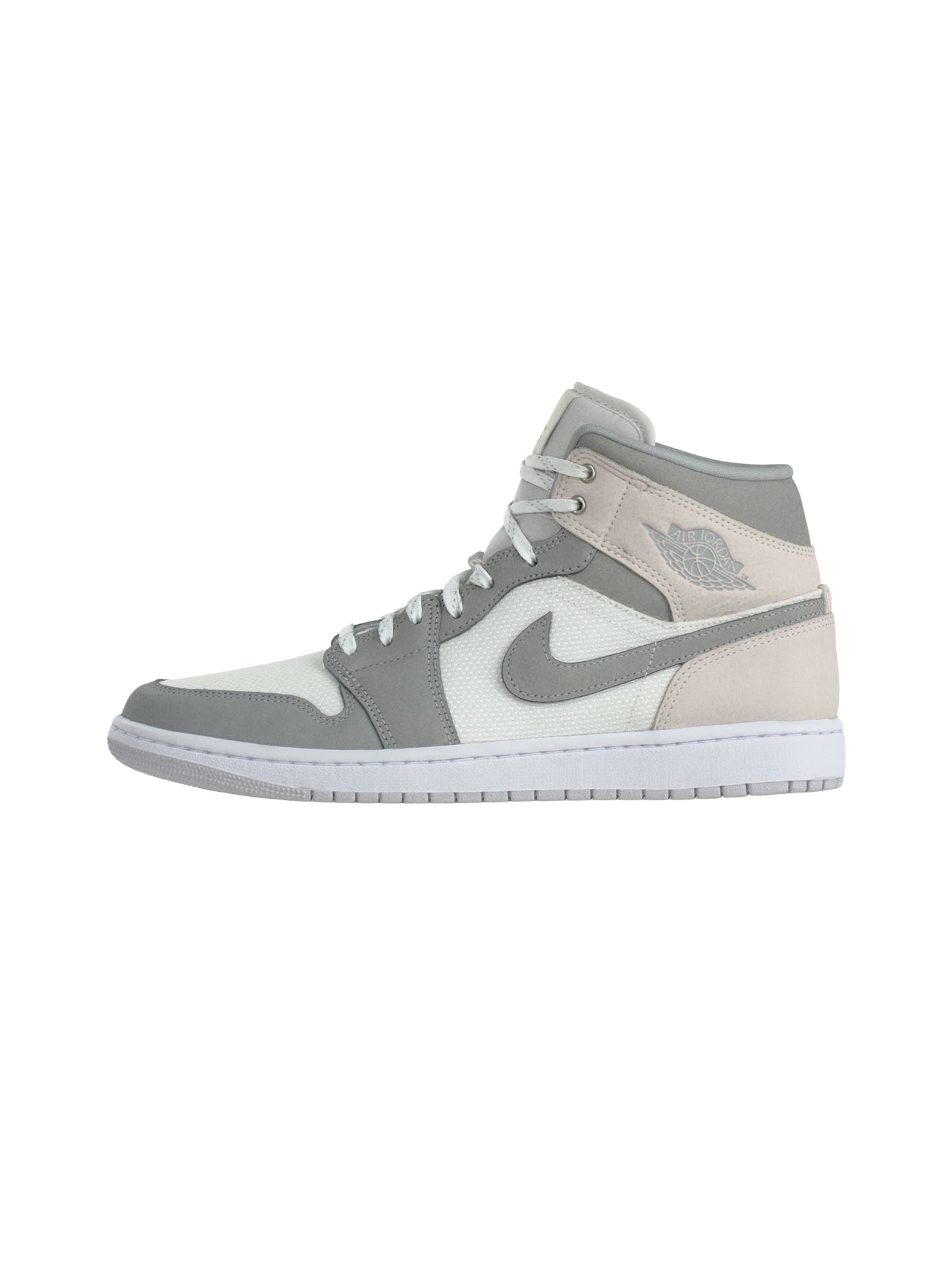 Jordan Korkeavartiset tennarit 'Air Jordan 1' värissä valkoinen: etupuoli