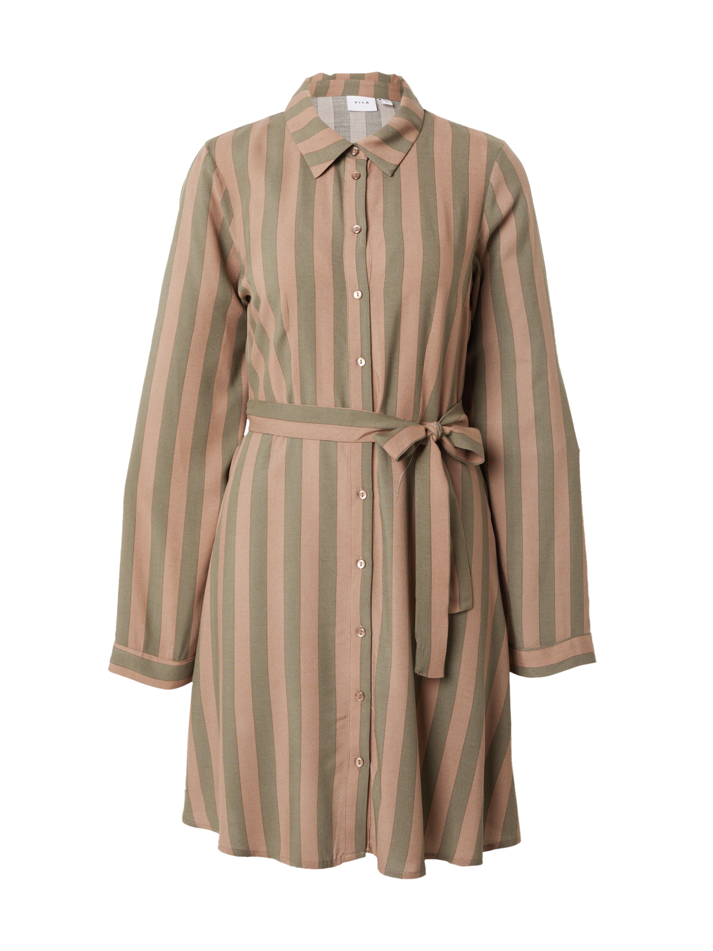 VILA Μπλουζοφόρεμα 'LISA' σε καφέ: μπροστά