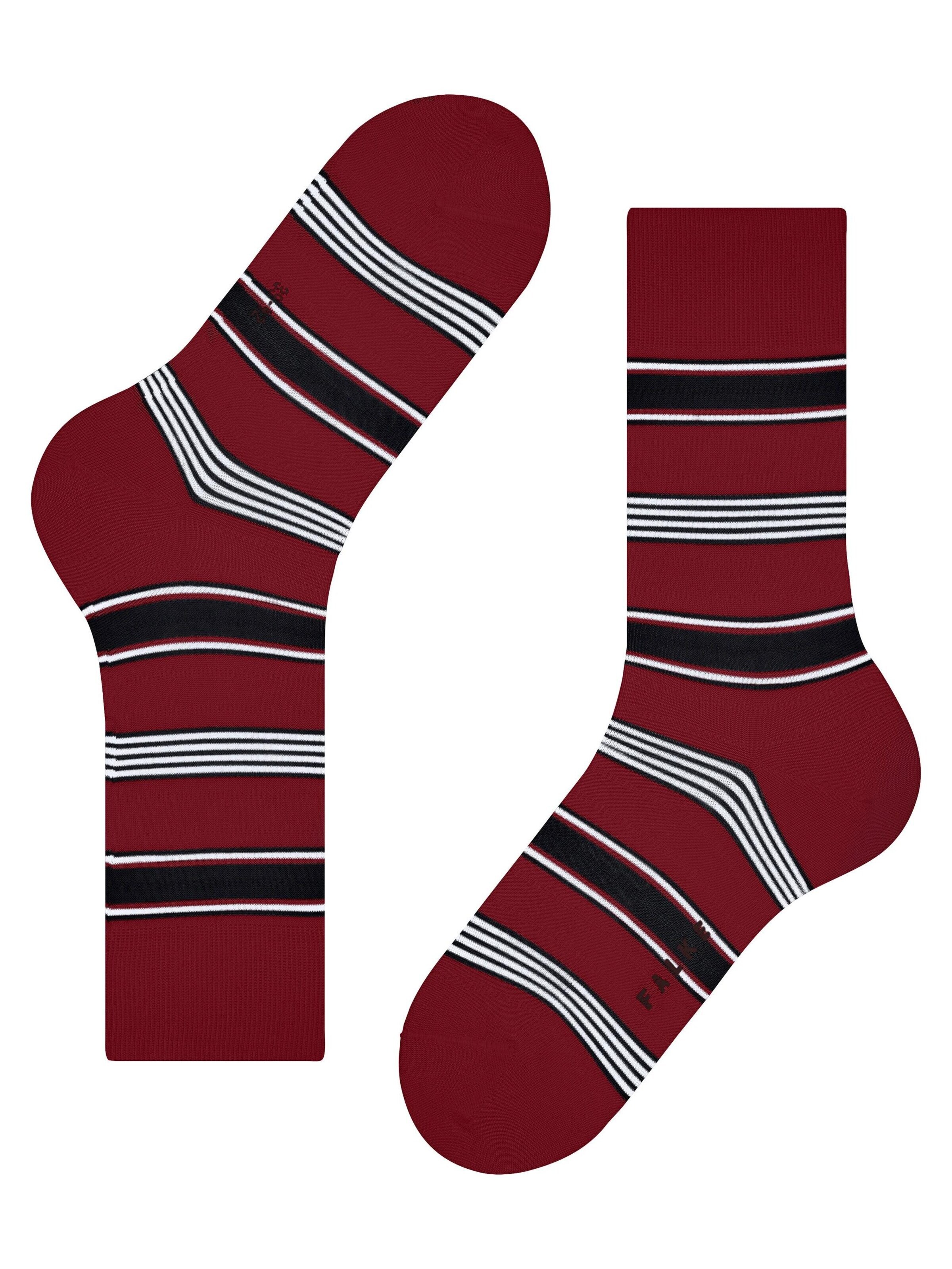 FALKE Socken 'Marina Stripe'‌‌‌‌‌‌‌‌‌ in Rot