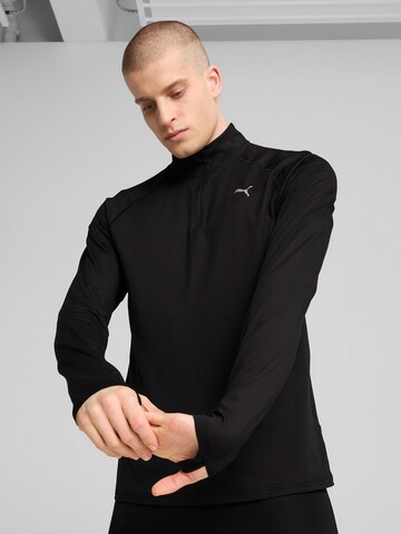 PUMA - Camiseta funcional 'Velocity Cloudspun' en negro: frente