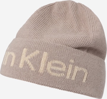 Calvin Klein - Gorros em bege: frente