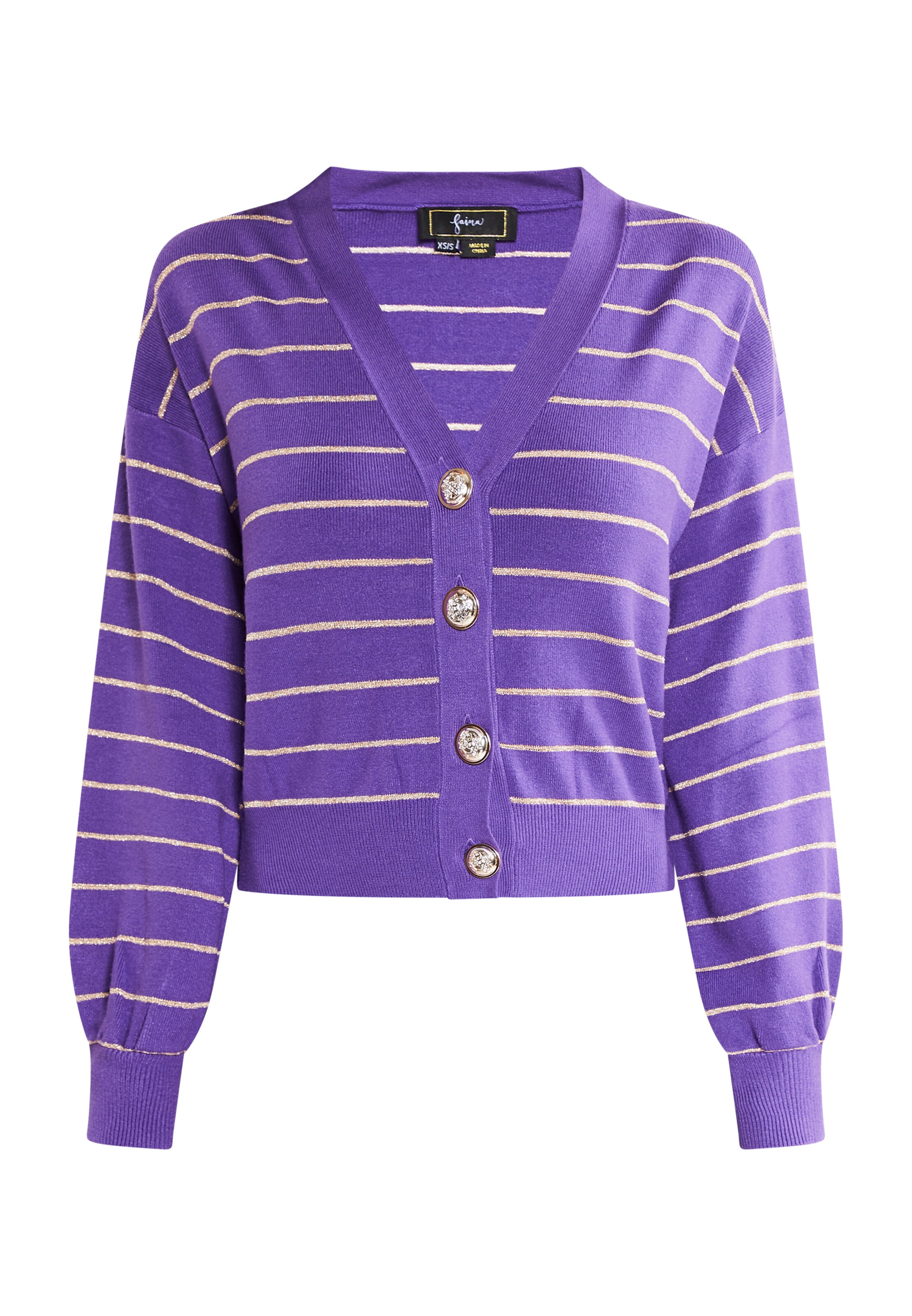 faina Strickjacke in Lila: Vorderseite