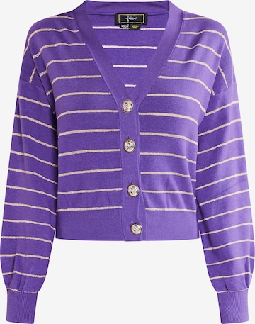 faina Knit cardigan in Purple: front