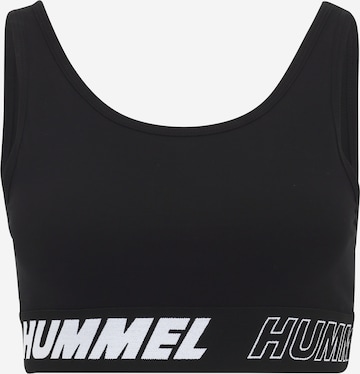 Hummel Športni top 'Maja' | črna barva: sprednja stran
