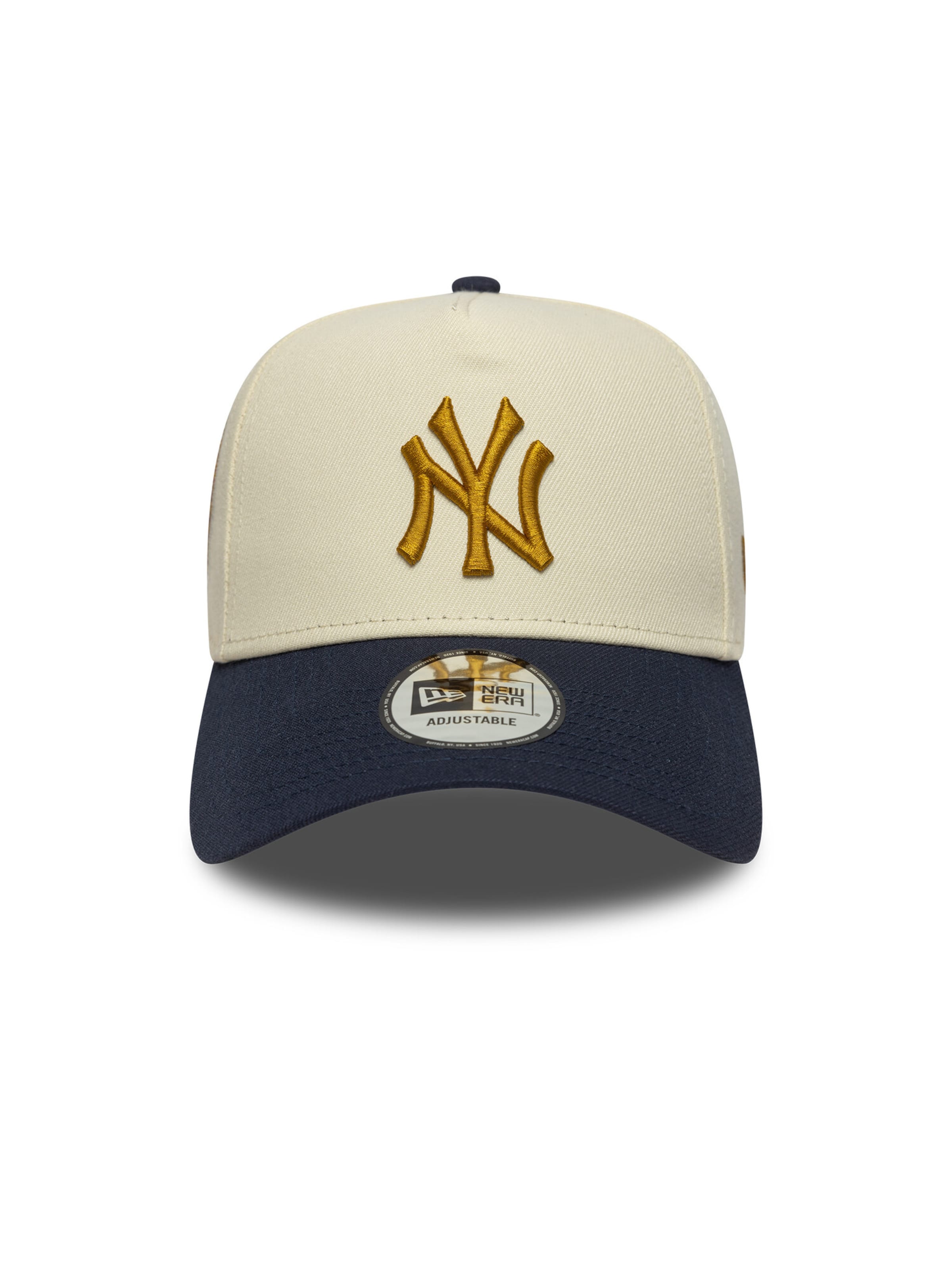 NEW ERA Sportpet '9FORTY E-Frame New York Yankees MLB World Series' in Beige