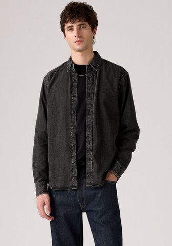 LEVI'S ® Regular fit Button Up Shirt in Black: front