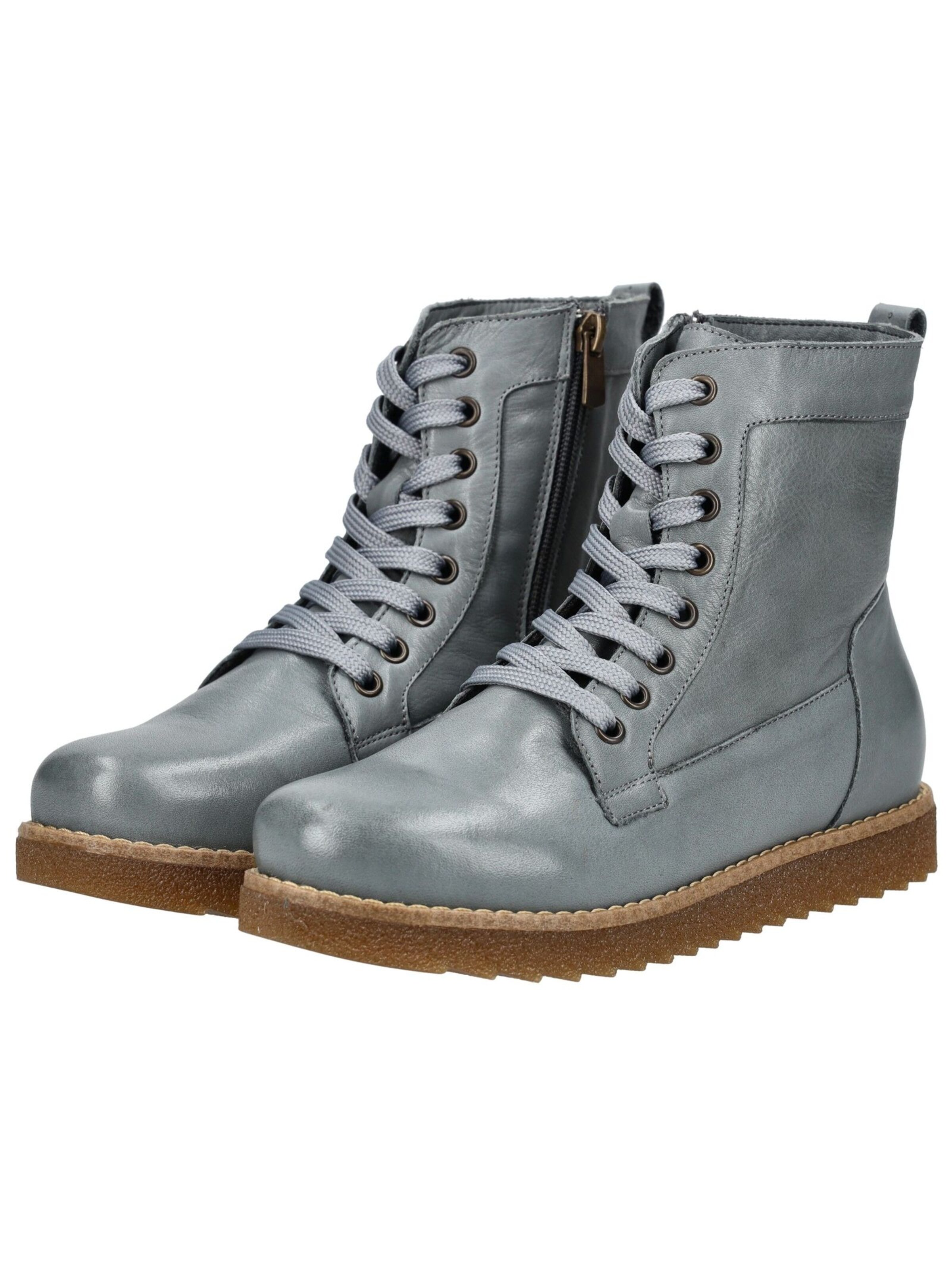 ANDREA CONTI Lace-Up Ankle Boots in Grey
