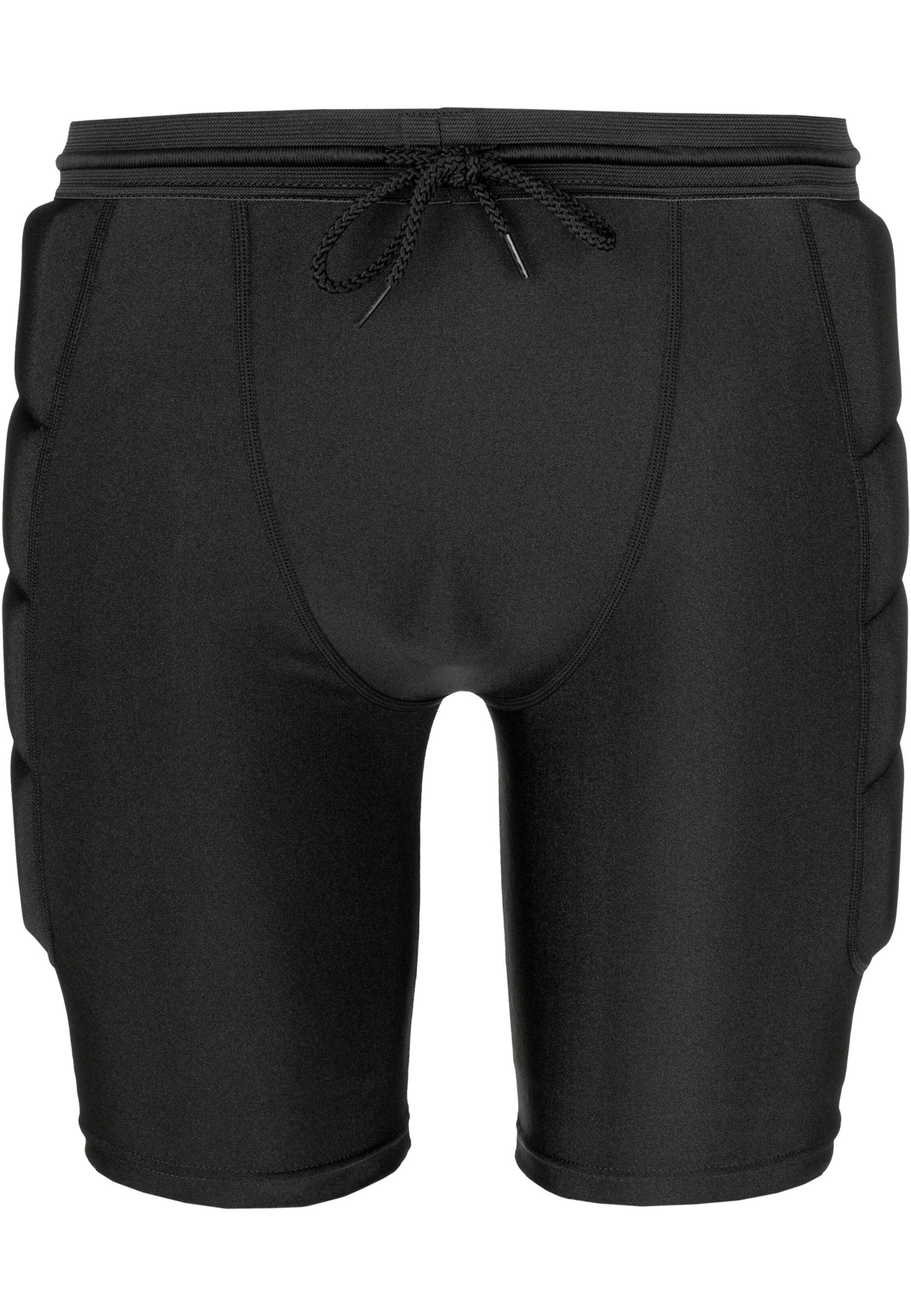 REUSCH Slimfit Kompressionshose in Schwarz: Vorderseite
