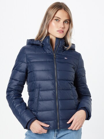 Tommy Jeans Winter Jacket in Blue: front