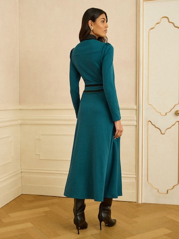 Robe love & roses en bleu