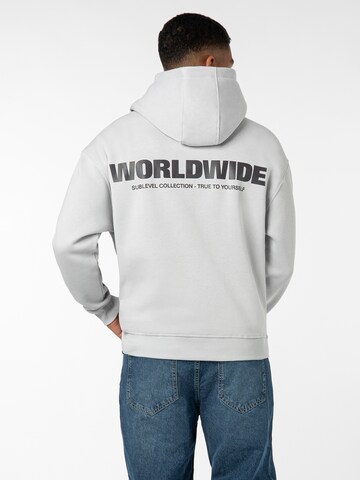Sublevel Sweatshirt 'Worldwide' in Grijs