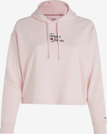 Tommy Jeans Curve Sweatshirt in Pink: predná strana