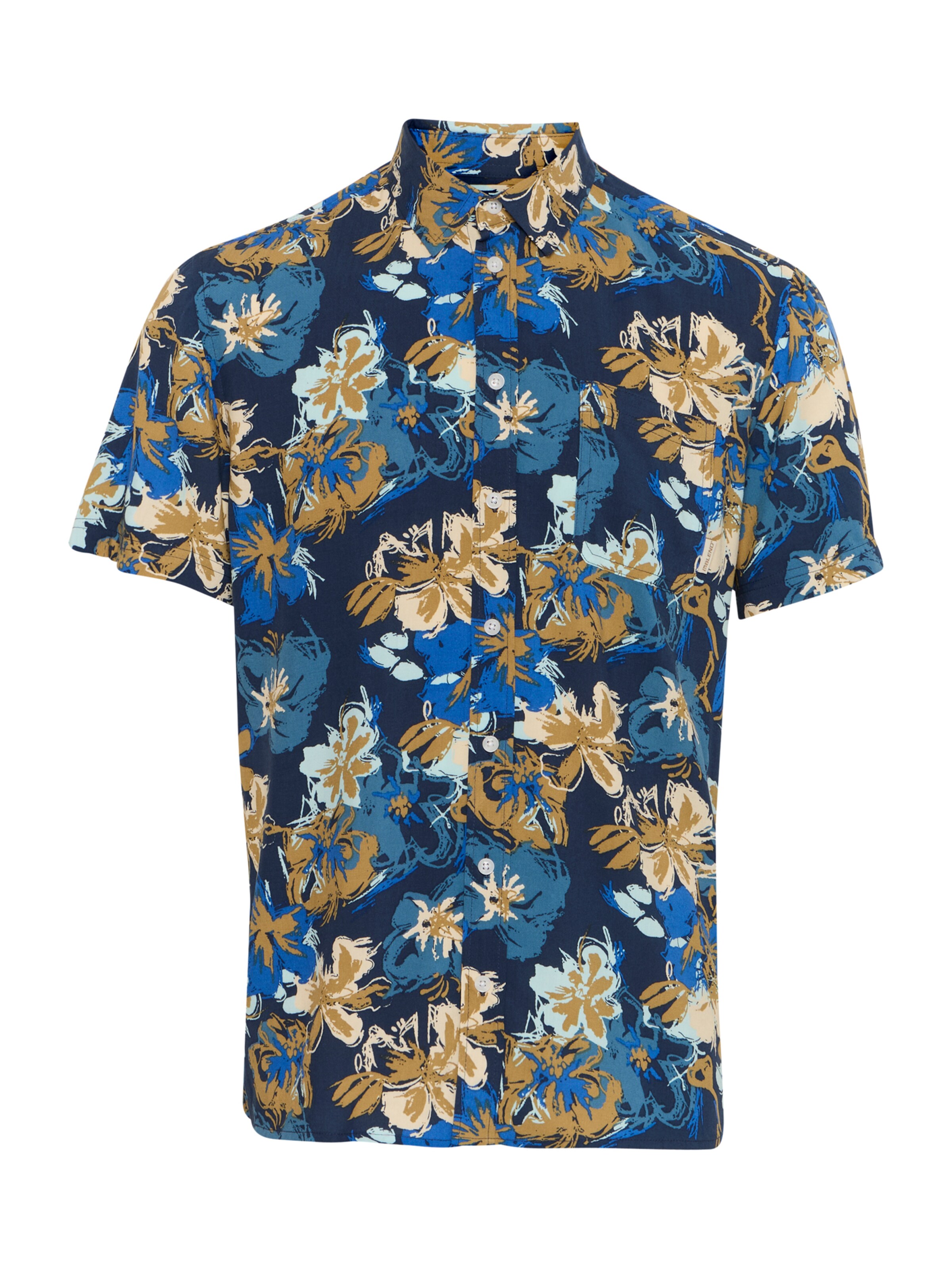 BLEND Regular Fit Hemd 'BHATLE' in Blau: Vorderseite