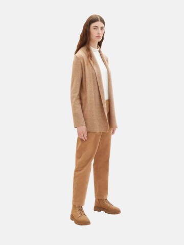 TOM TAILOR Knit cardigan in Beige