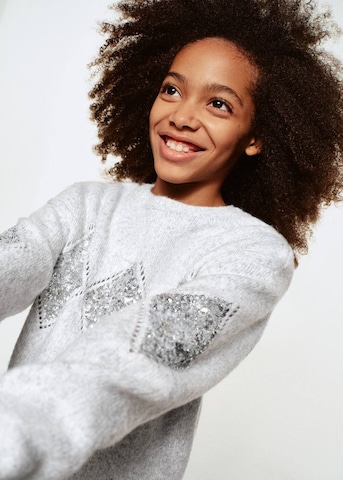 MANGO KIDS Sweater 'Diamond' in Grey