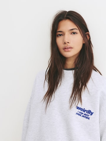 Pull&Bear Bluzka sportowa 'PACIFIC WEIRDLY' w kolorze szary
