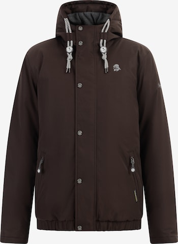 Schmuddelwedda Weatherproof jacket in Brown: front