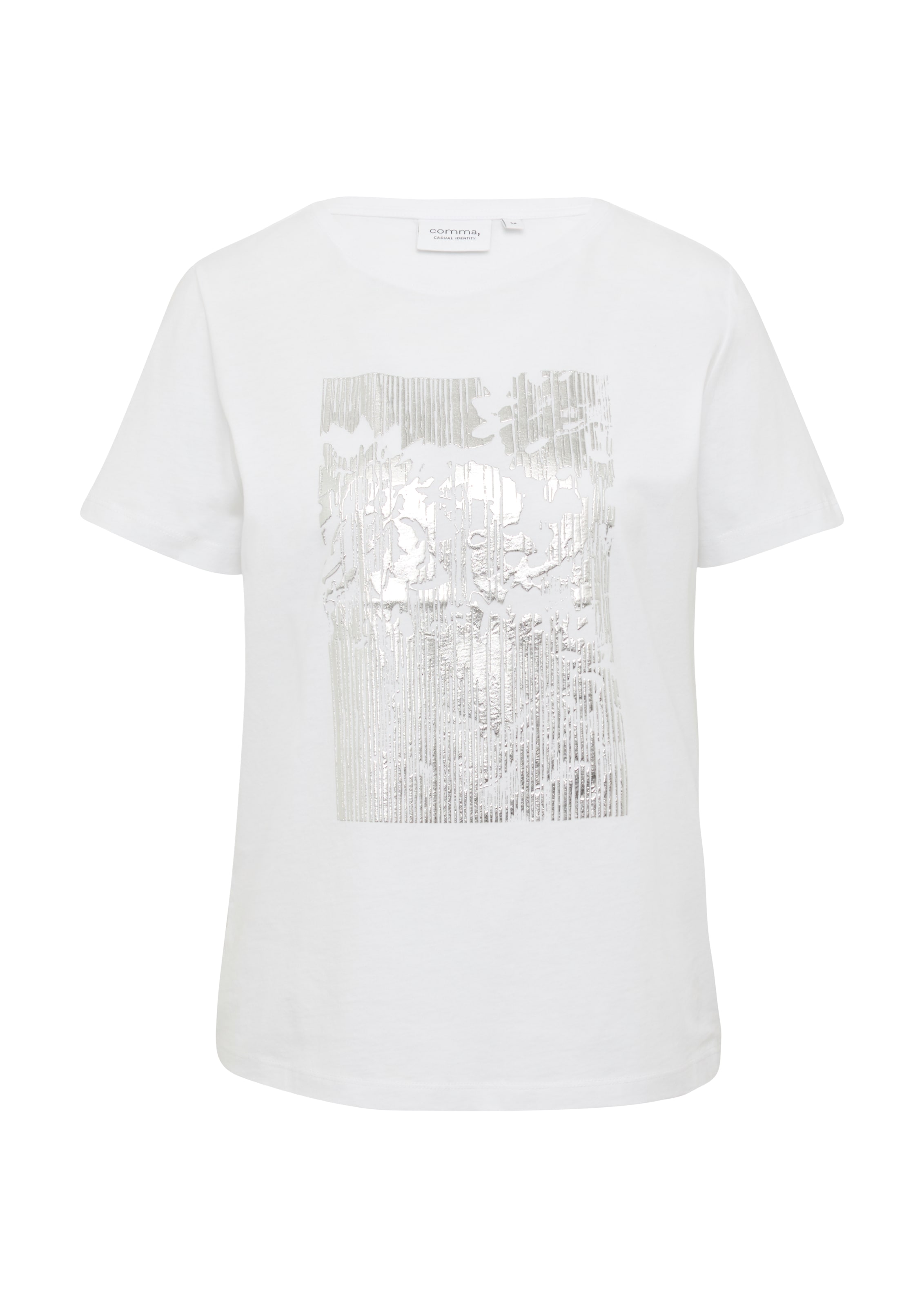 comma casual identity Μπλουζάκι σε λευκό: μπροστά