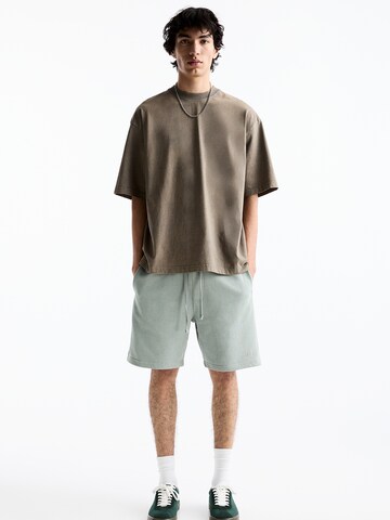 Pull&Bear Loosefit Shorts in Blau