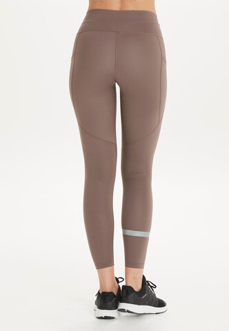 ENDURANCE Skinny Sportbroek 'Yames' in Grijs: voorkant