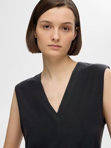 Chemisier 'SLFBERTA BELLIS' SELECTED en noir