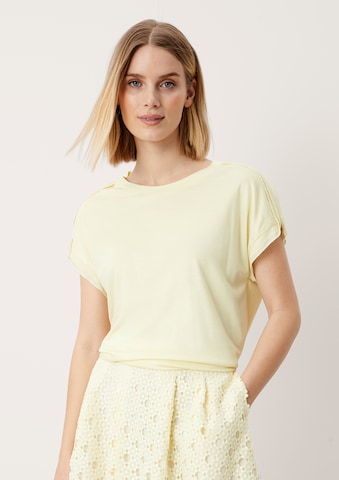 T-shirt s.Oliver BLACK LABEL en jaune : devant