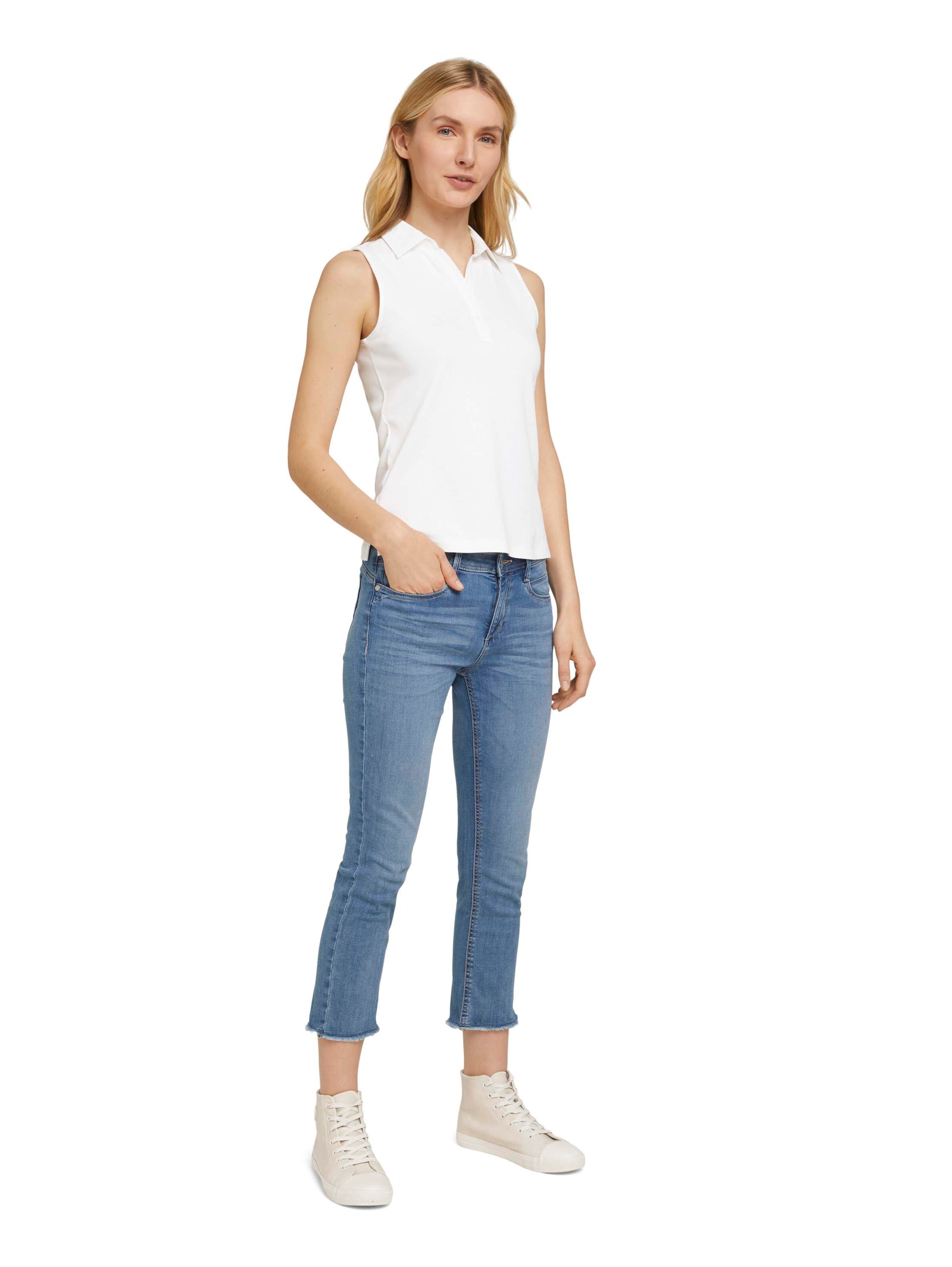 Frauen Shirts & Tops TOM TAILOR Top in Weiß - TG02427 Frauen Shirts & Tops TOM TAILOR Top in Weiß - TG02427
