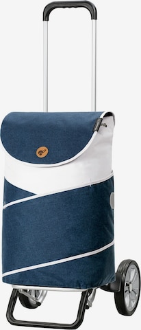 Andersen Shopper Trolley 'Jarl' in Blauw: voorkant