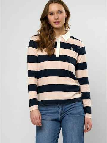 T-shirt 'Nancy' U.S. POLO ASSN. en rose : devant