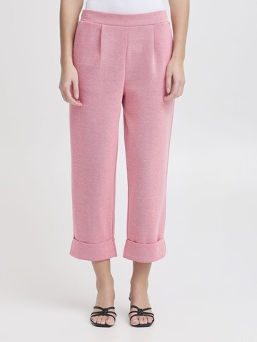 ICHI - regular Pantalón plisado 'IHKate' en rosa: frente