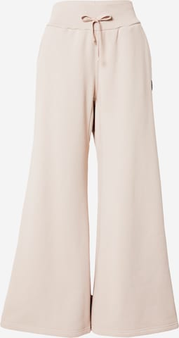 ADIDAS SPORTSWEAR Wide Leg Sporthose 'Lounge Fleece Wide' in Beige: predná strana