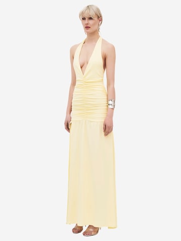 Robe de cocktail ' AVEN ' OW Collection en jaune