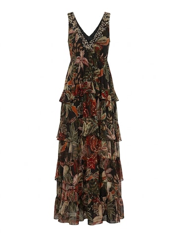 Miss June - Vestido 'Robe Longue Floriana' en negro: frente