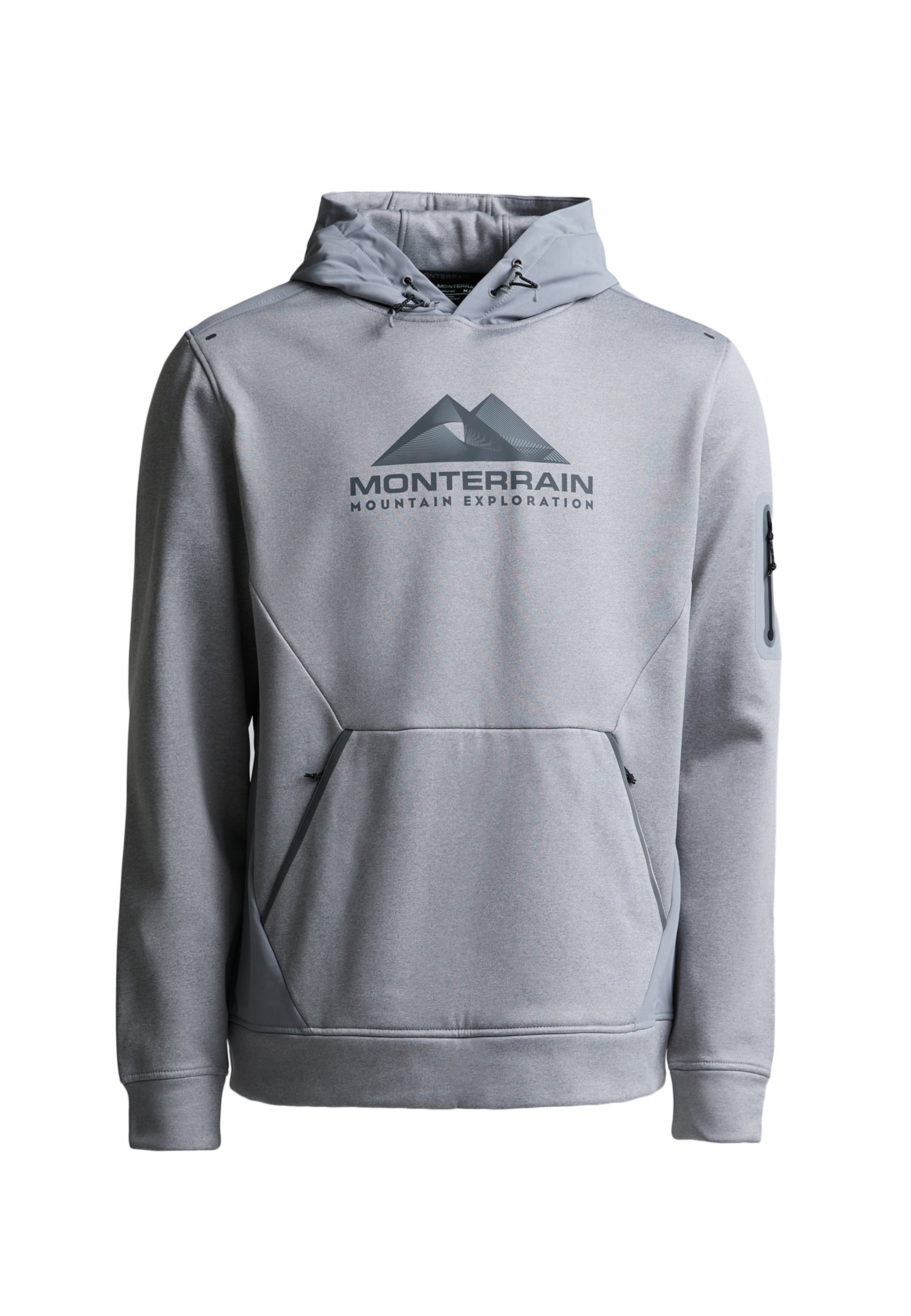 MONTERRAIN Sweatshirt in Grijs: voorkant