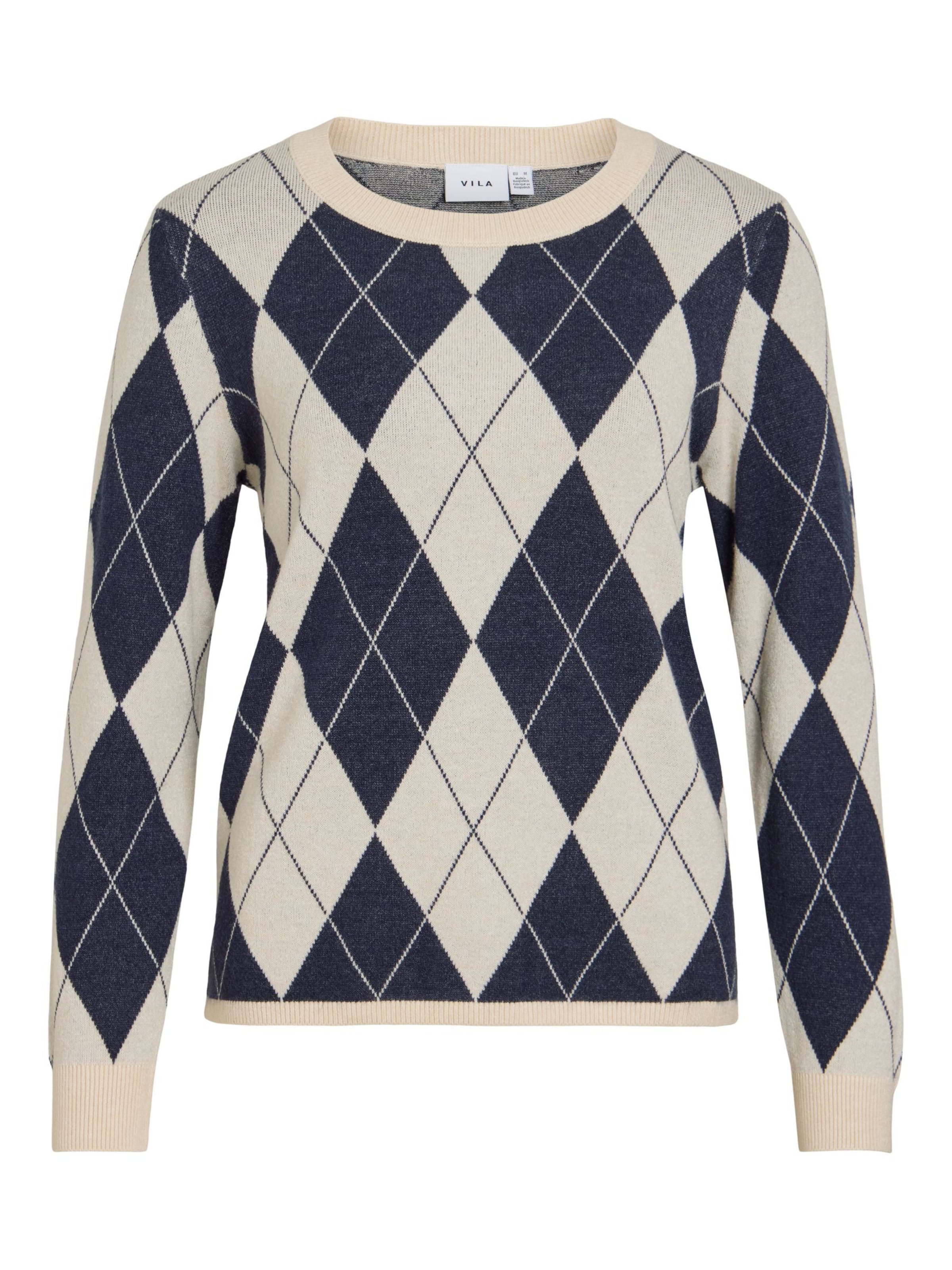 VILA Trui 'VITif' in Beige: voorkant