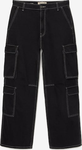 Loosefit Jeans cargo Pull&Bear en noir : devant