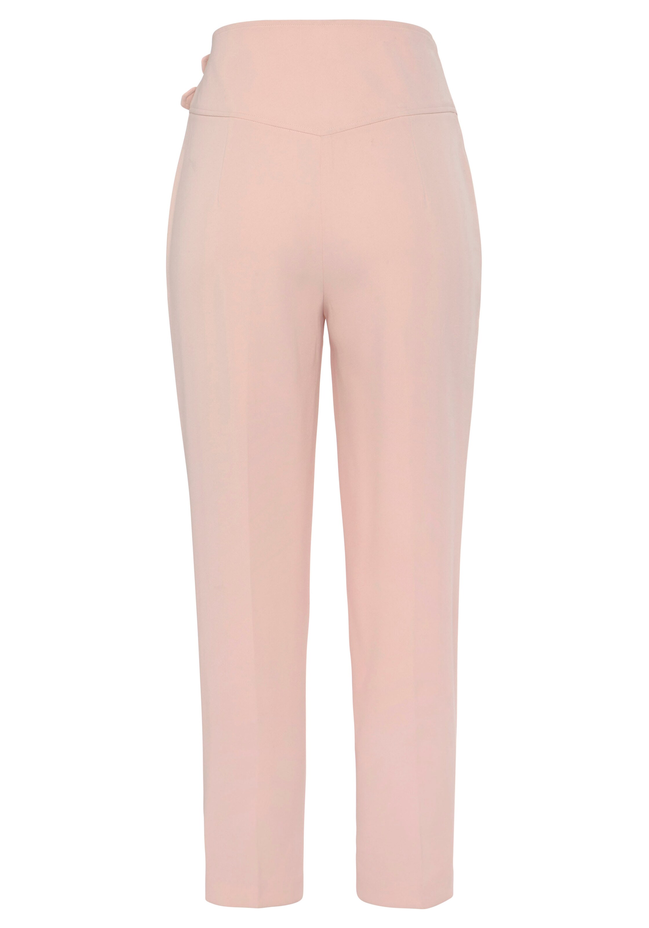 LASCANA Tapered Bukser med fals i pink