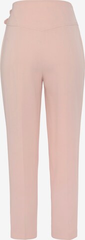 LASCANA Tapered Bügelfaltenhose in Pink