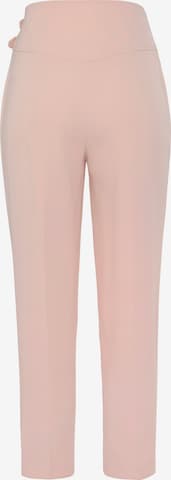 LASCANA Tapered Pleated Pants in Pink