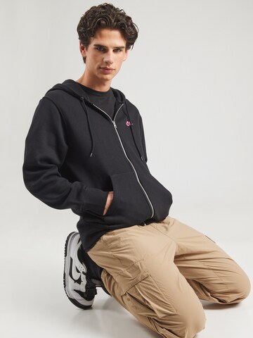 Nike Sportswear Bluza rozpinana 'CLUB' w kolorze czarny: przód