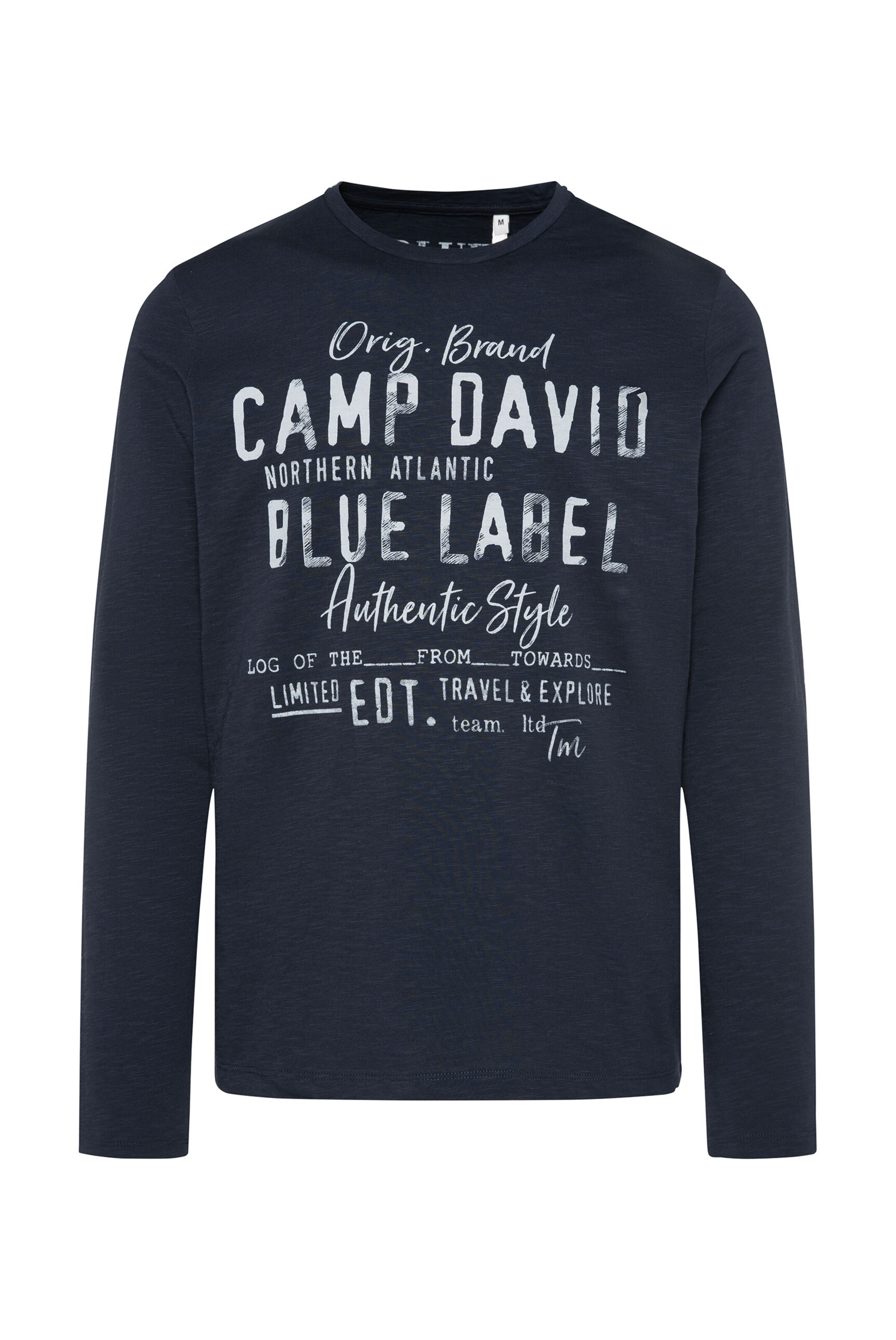 CAMP DAVID Shirt in Blue: front