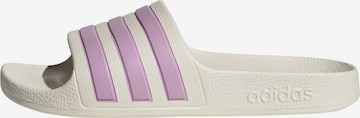 ADIDAS SPORTSWEAR Badeschuh 'Adilette Aqua' in Weiß: Vorderseite