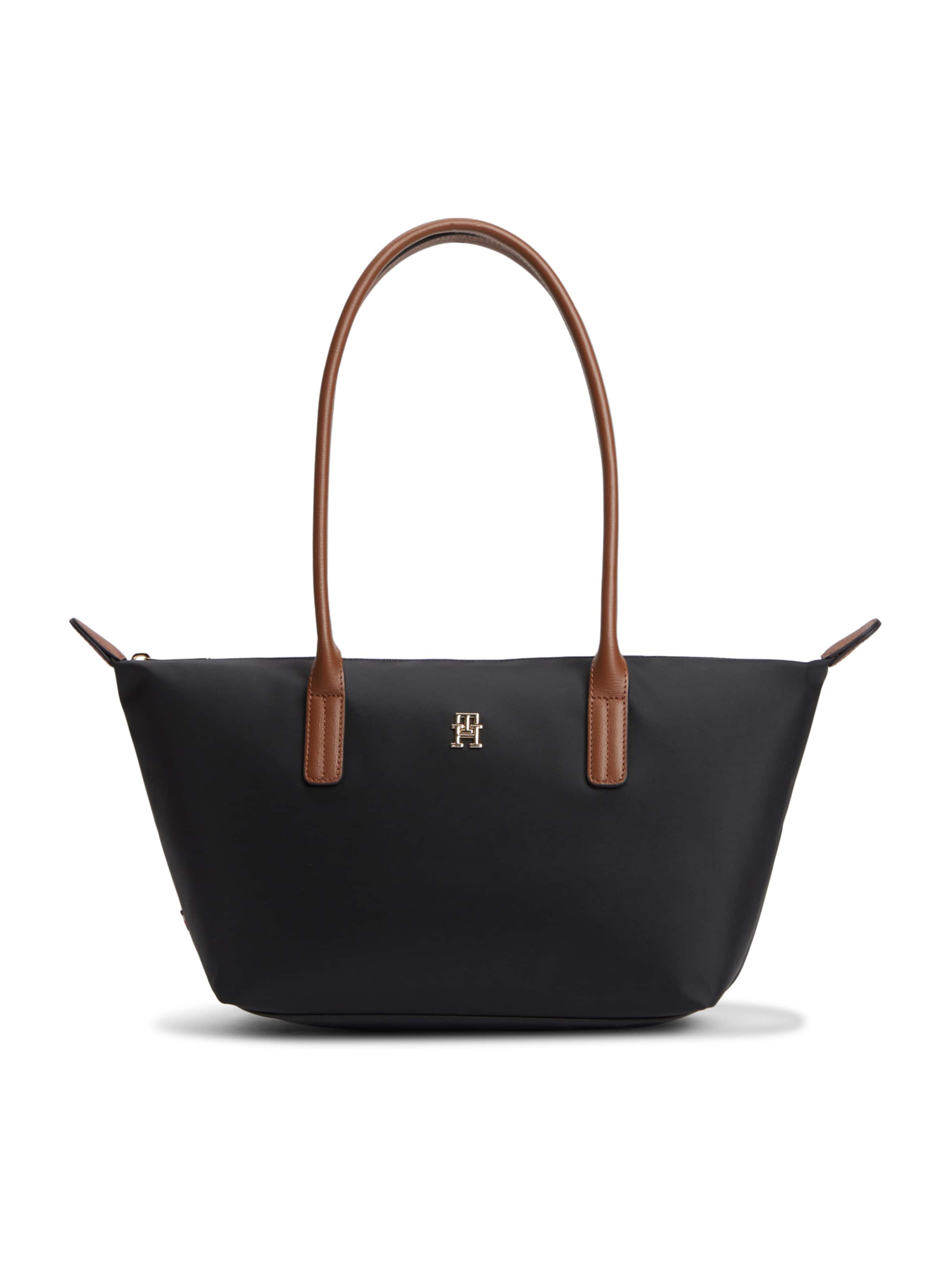 TOMMY HILFIGER Schoudertas 'Popette' in Zwart: voorkant