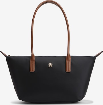 TOMMY HILFIGER Schoudertas 'Popette' in Zwart: voorkant