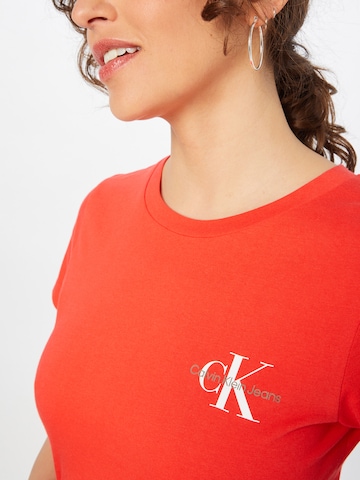 Calvin Klein Jeans T-Shirt in Orange