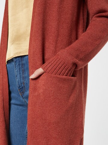 VILA Knitted Coat 'Ril' in Red