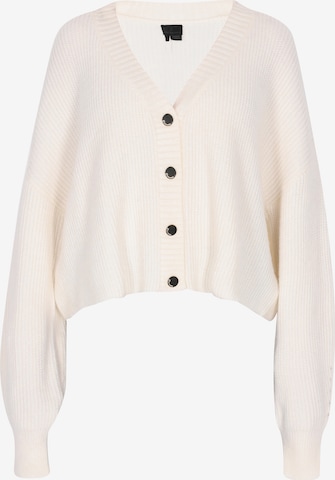 DreiMaster Klassik Gebreid vest in Wit: voorkant